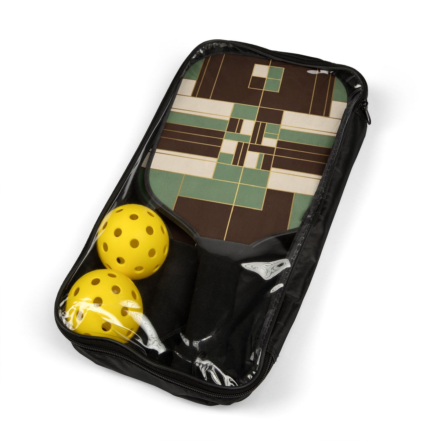 Retro Geometric Ready-to-Play Pickleball Set — photo 4