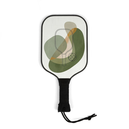 Abstract Green Ready-to-Play Pickleball Set