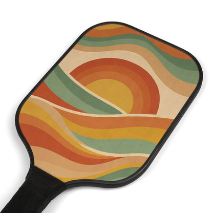 Retro Sunset Waves Ready-to-Play Pickleball Set — photo 3
