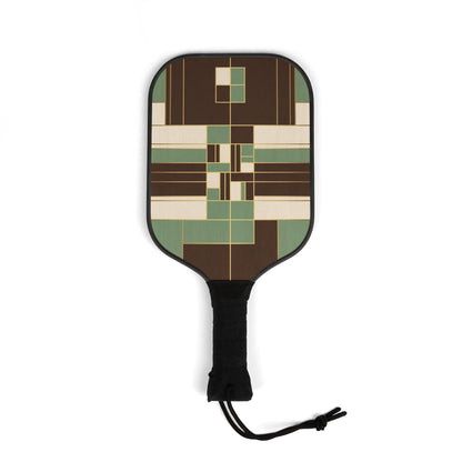 Retro Geometric Ready-to-Play Pickleball Set