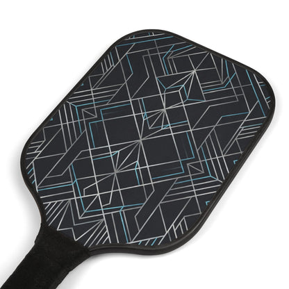 Geometric Black & Gray Ready-to-Play Pickleball Set — photo 3