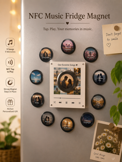 Personalized NFC Music Photo Magnet — photo 5