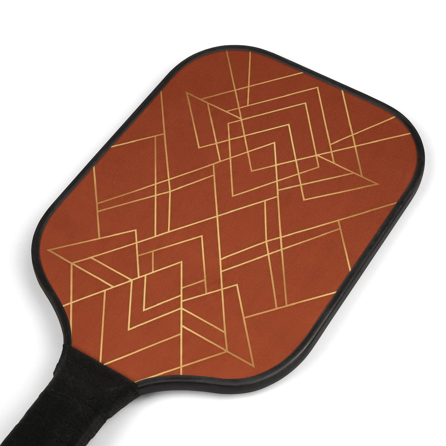Geometric Rust Ready-to-Play Pickleball Set — photo 3