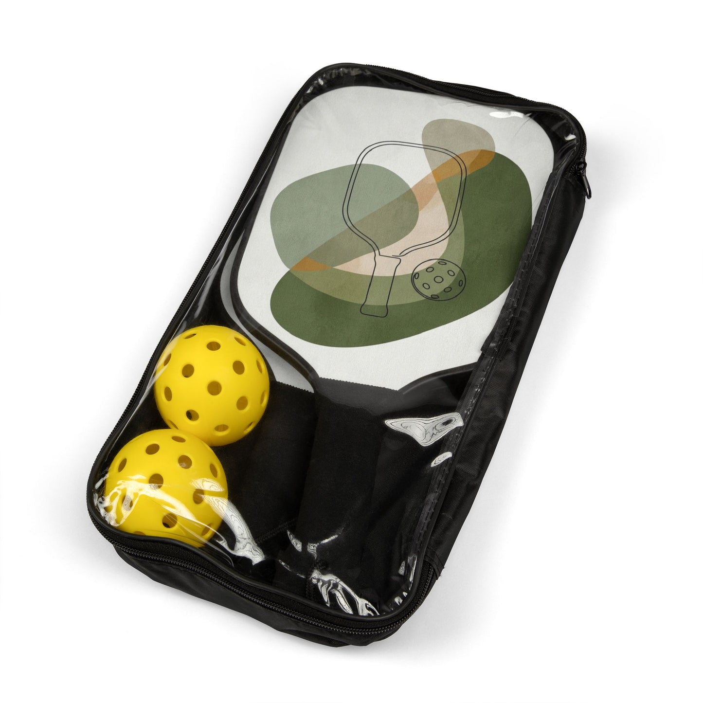 Abstract Green Ready-to-Play Pickleball Set — photo 3