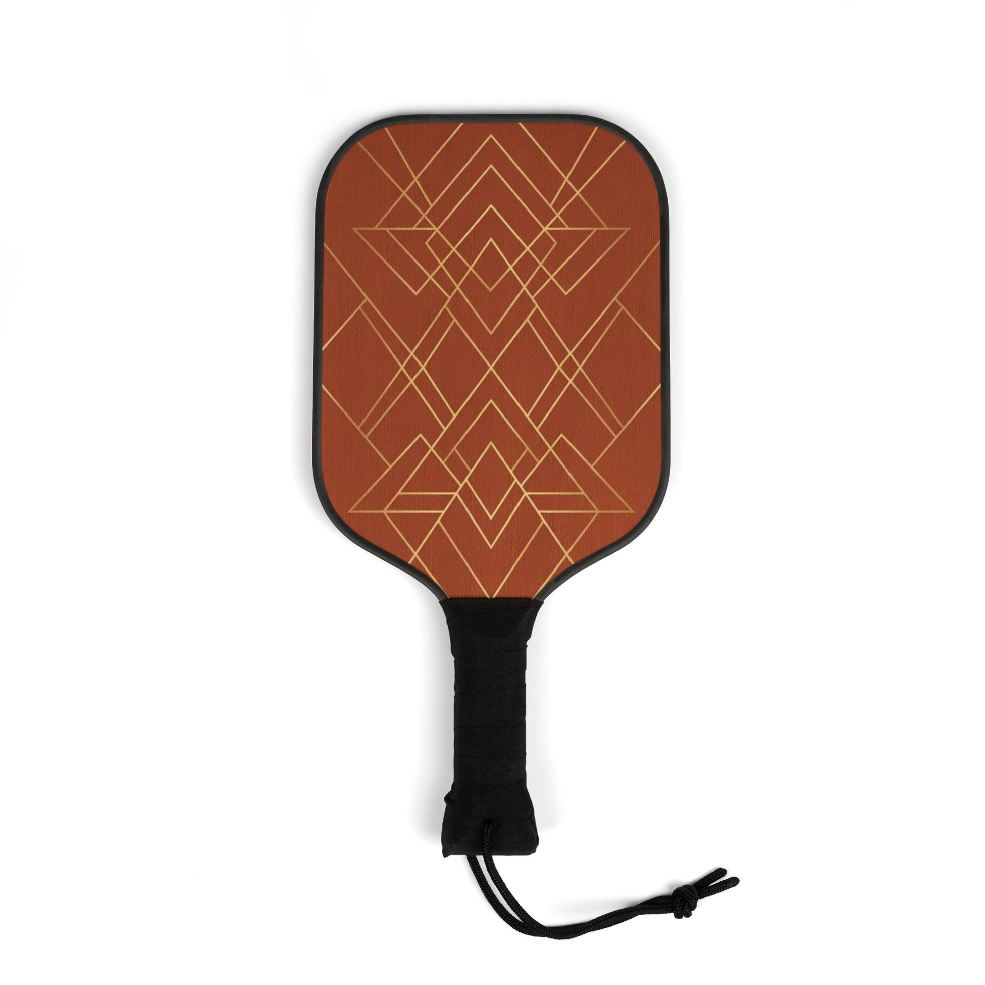 Geometric Rust Ready-to-Play Pickleball Set