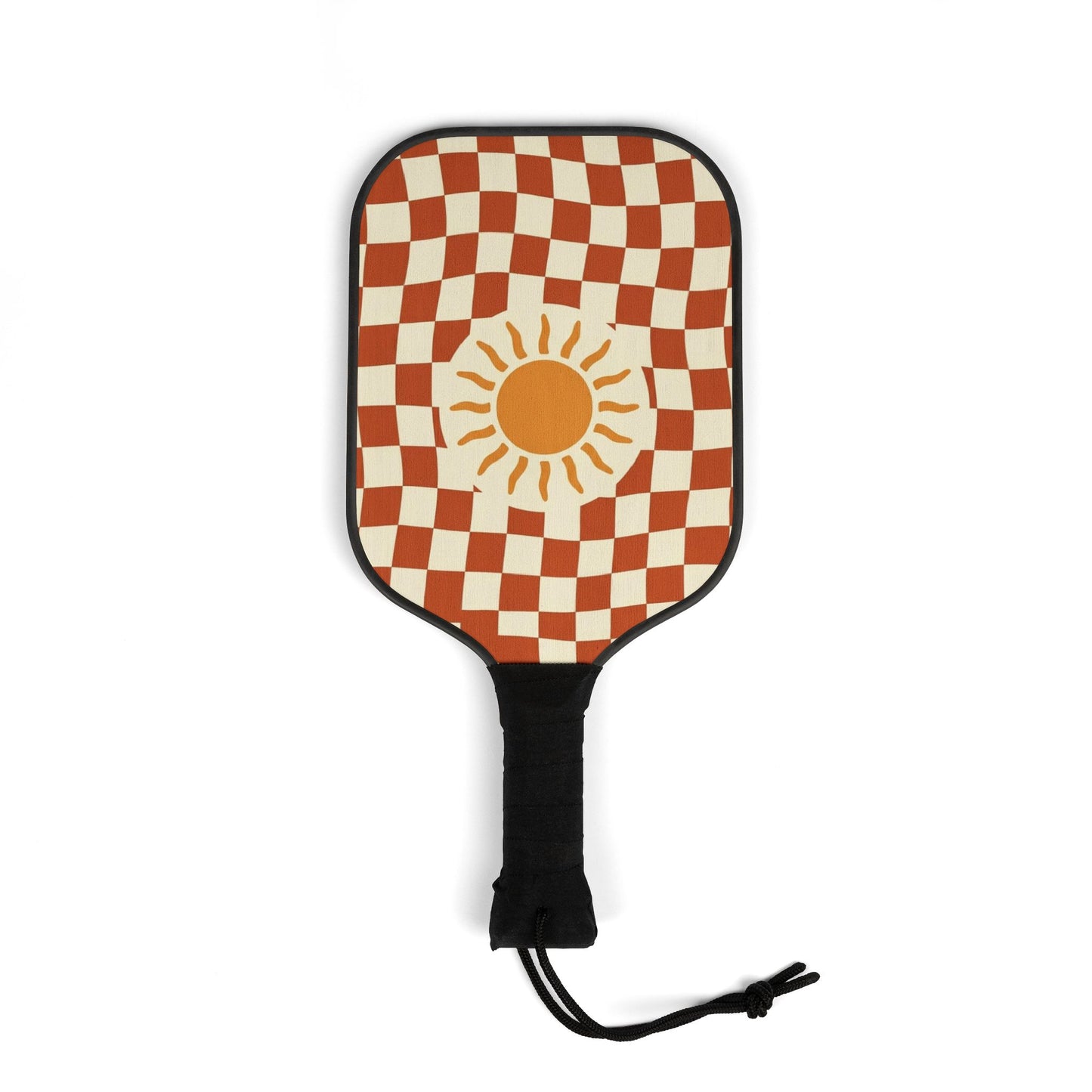 Retro Checkerboard Ready-to-Play Pickleball Set