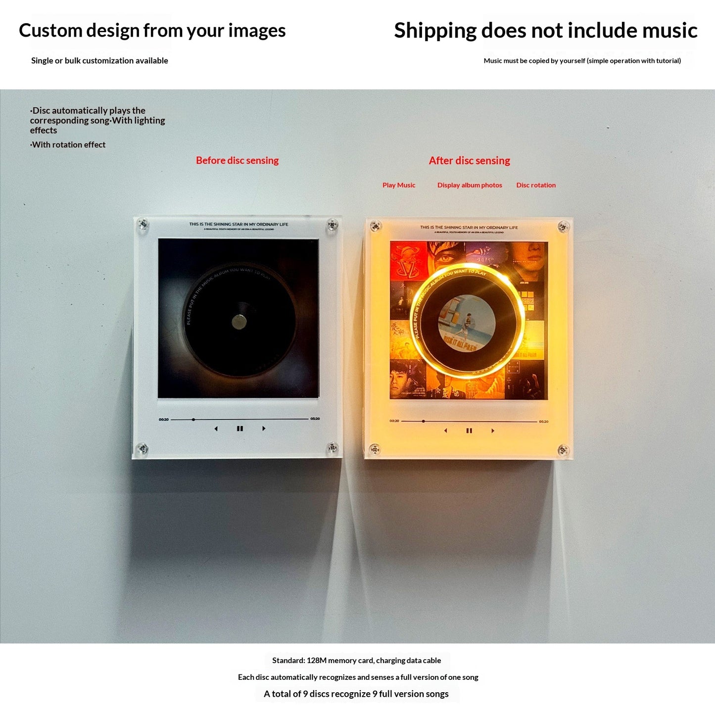 Personalized NFC Music Photo Magnet — photo 2