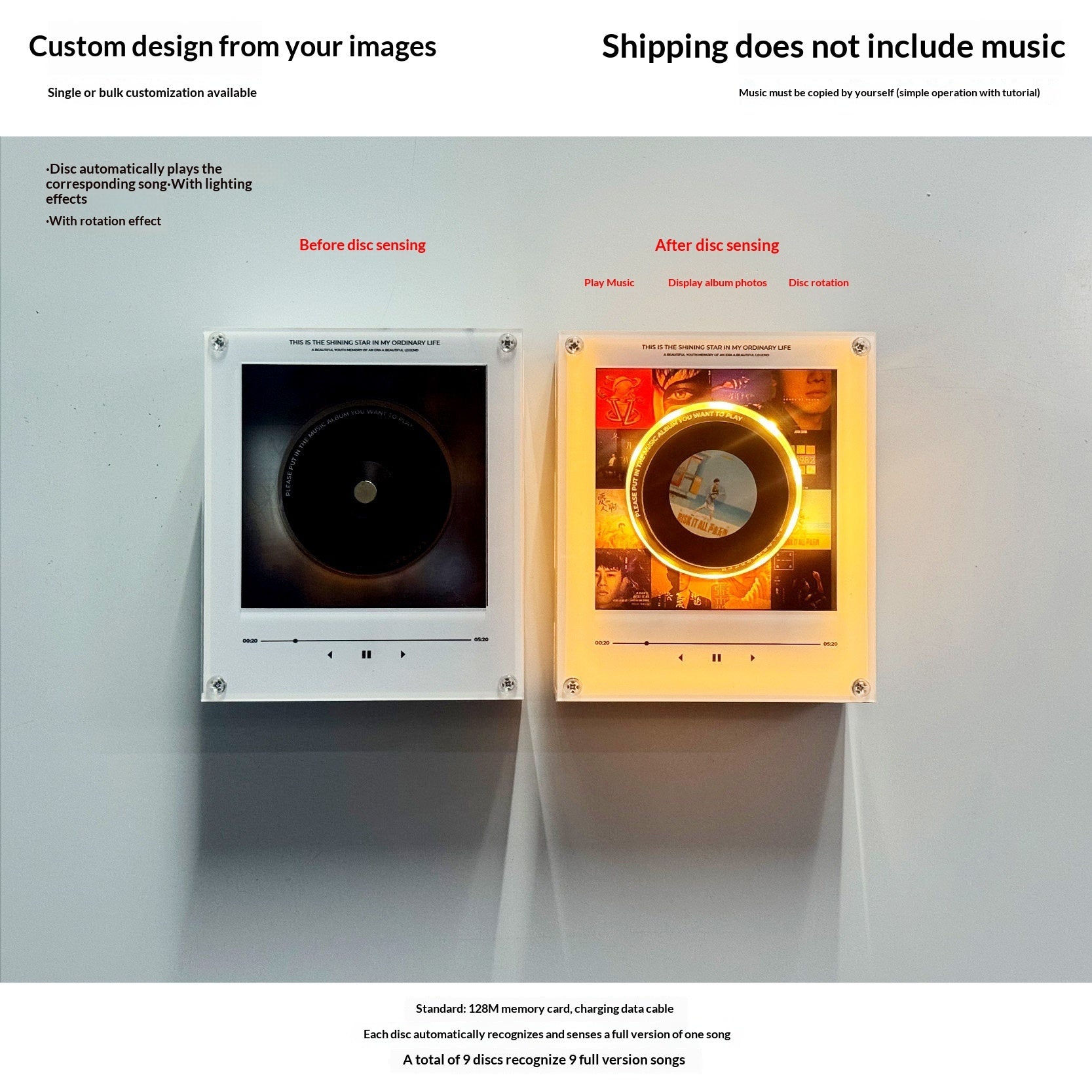 Personalized NFC Music Photo Magnet — photo 2