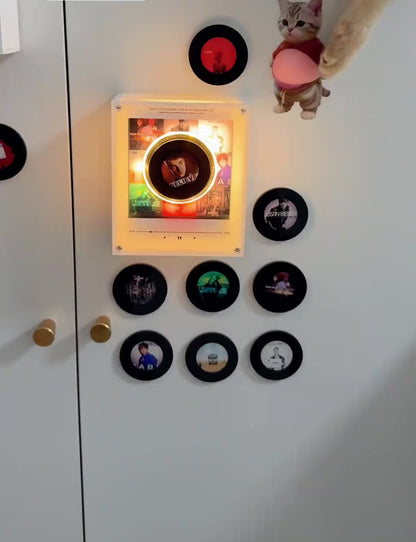 Personalized NFC Music Photo Magnet — Custom Rotating Frame